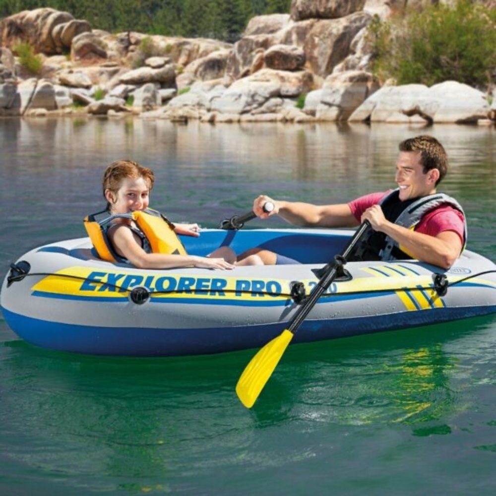 Explorer Pro 200 Two-Person Inflatable Boat Set